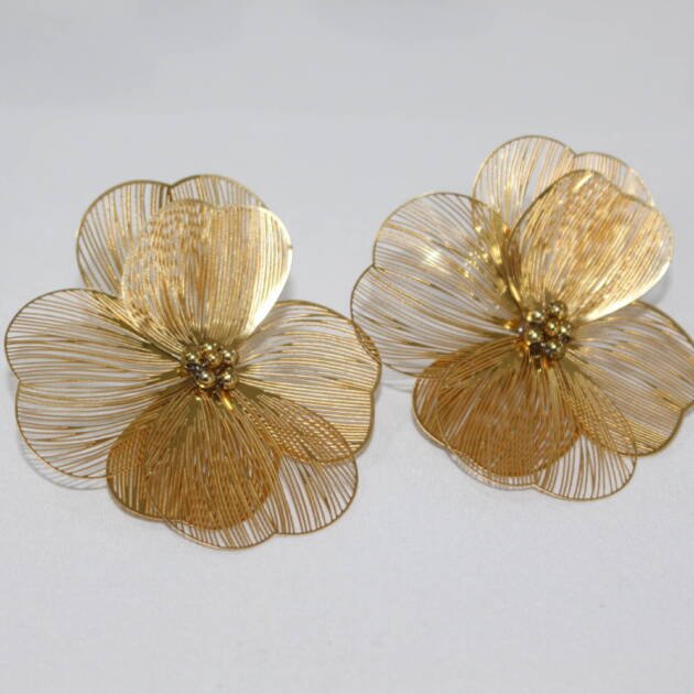 pendientes flor