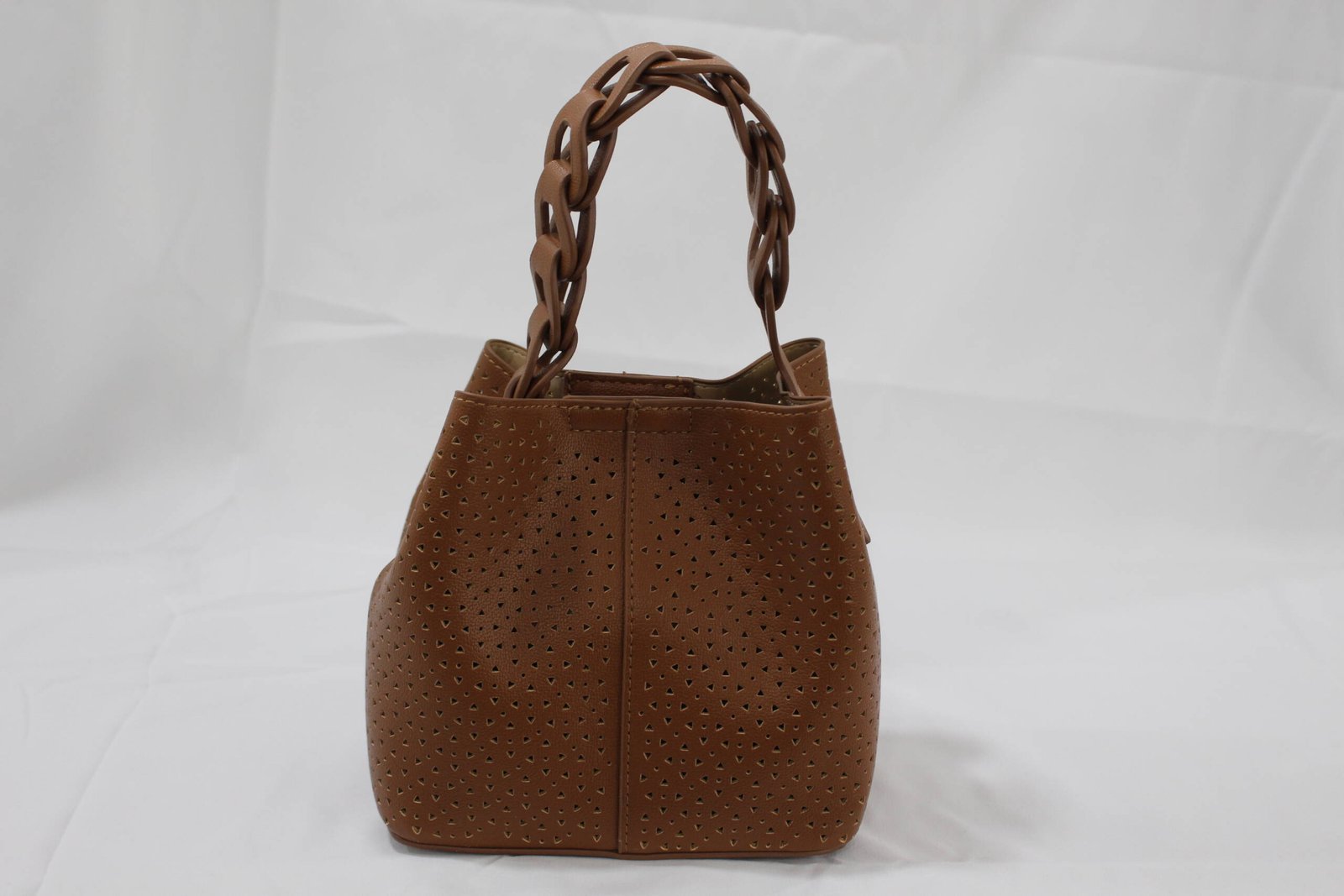 Bolso enrejado pequeño asa trenzada - Imagen 2