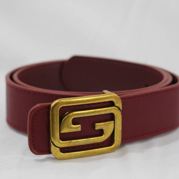 Cinturón granate hebilla mate