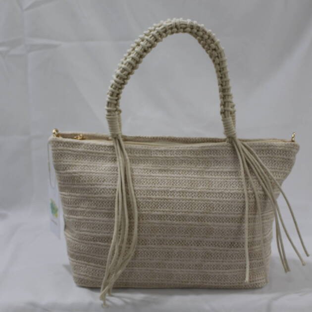 Bolso dos asas rafia