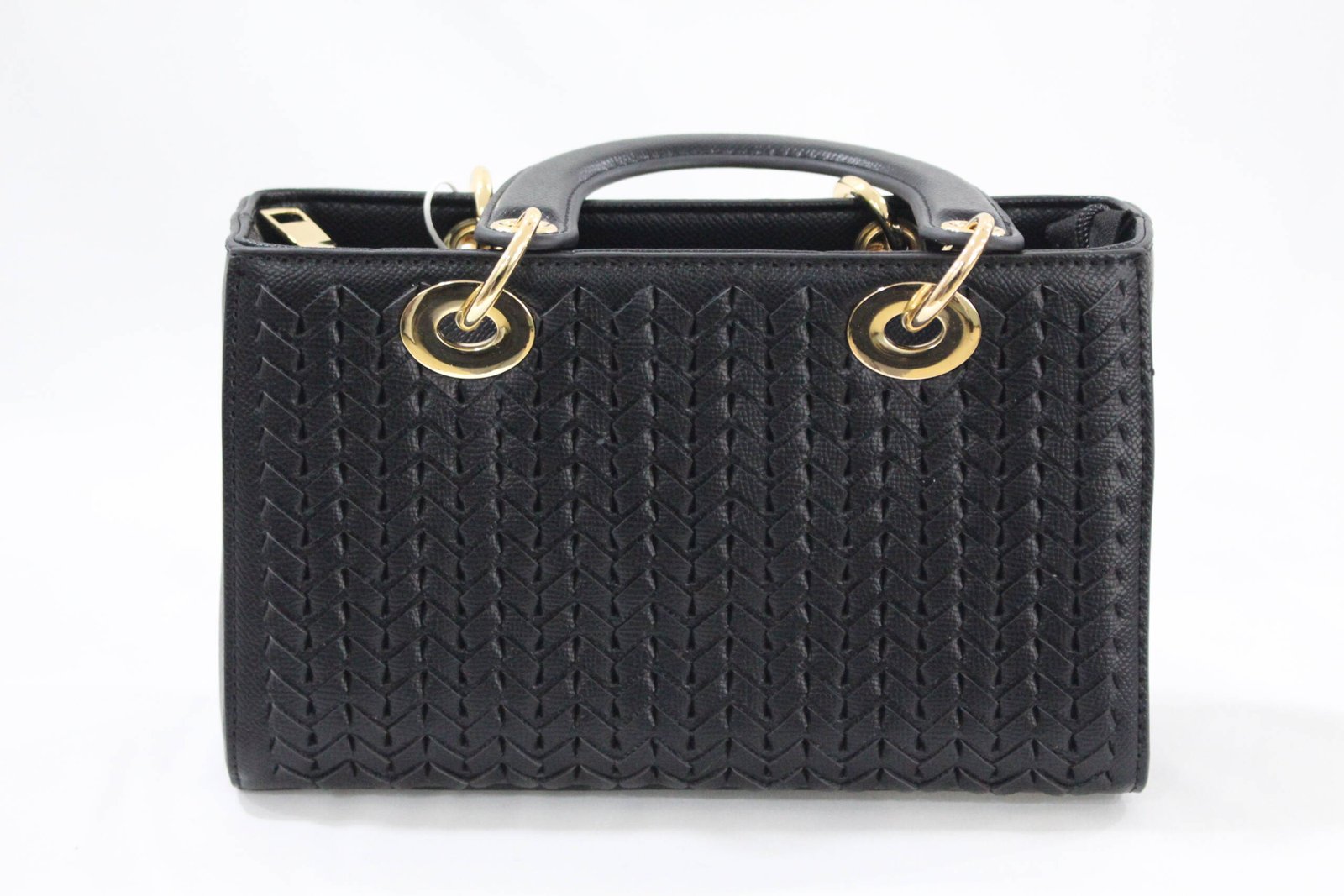 Bolso dos asas trenzado polipiel - Imagen 3